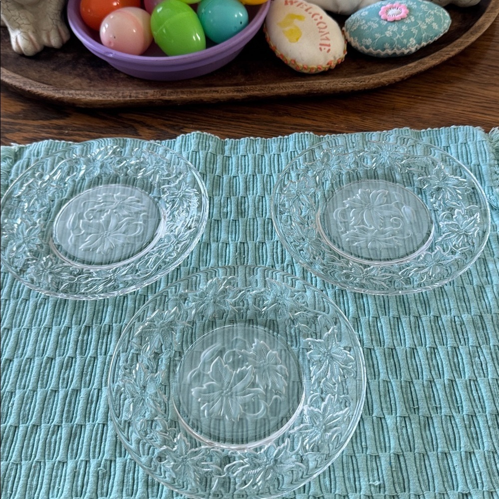 Vintage Princess House Fantasia Saucers 6” - set of 3
